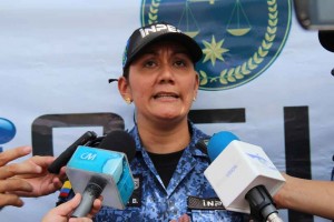 Dragoneante Diana Herrera Bocanegra, Presidenta del Sindicato de Empleados Unidos Penitenciarios.