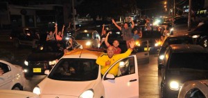 Barranquilleros, salieron a las calles a celebrar el triunfo de Paulina.