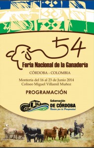 Afiche de la 54 Feria Ganadera, 2014.